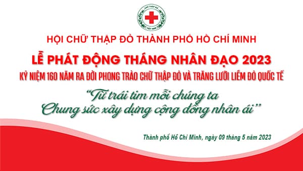 Video phóng sự HTV - Lễ phát động Tháng Nhân đạo năm 2023